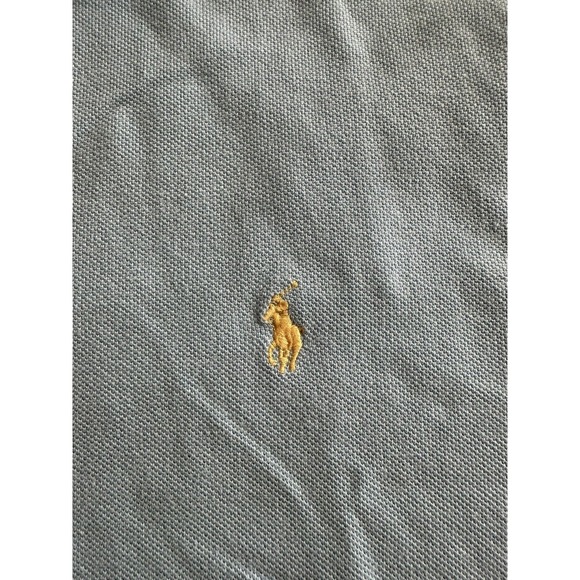 Ralph Lauren Polo Golf Shirt Custom Fit Mens XL Blue w/Yellow Pony Short Sleeve - Picture 3 of 11